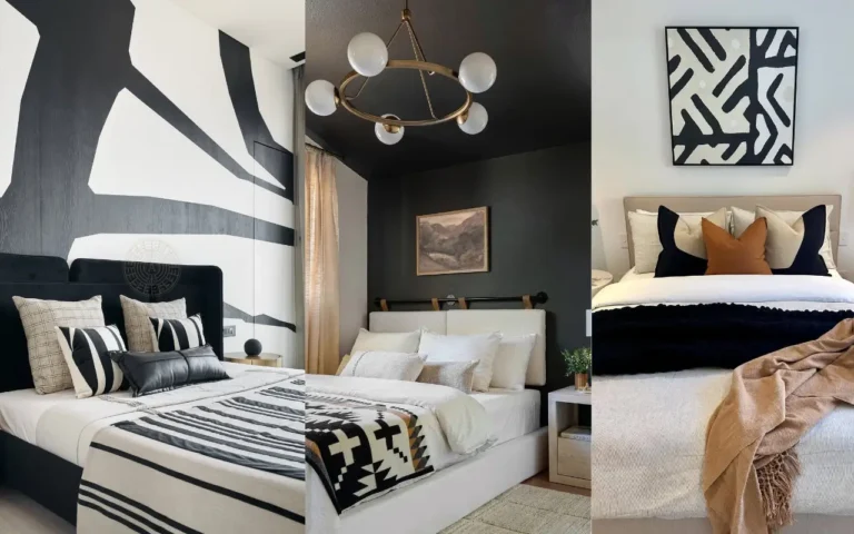 Monochromatic Black and White Bedroom Ideas