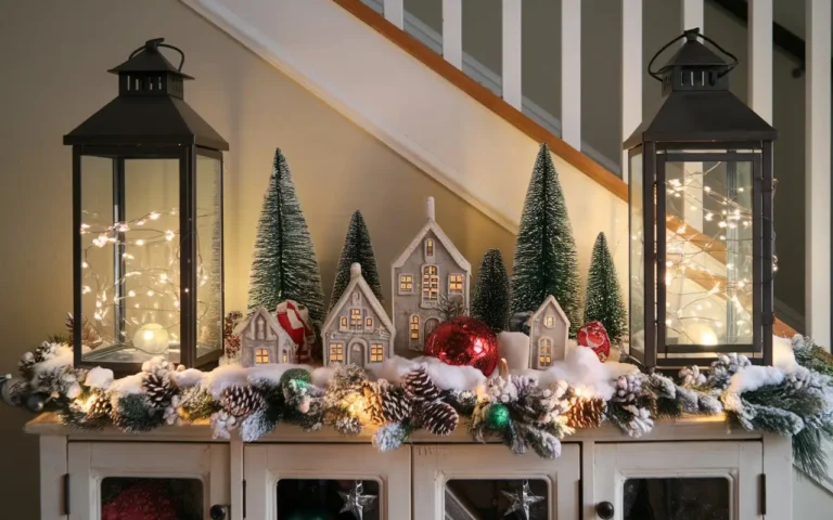 12 Christmas Entryway Console Decor Ideas