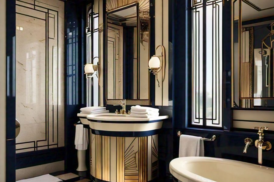 Art deco bathroom