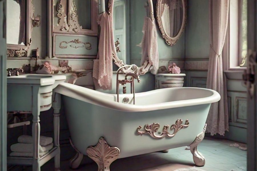 Shabby chic bathroo