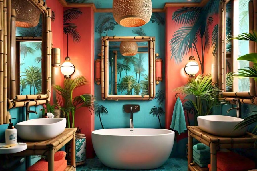 Tropical bathroom