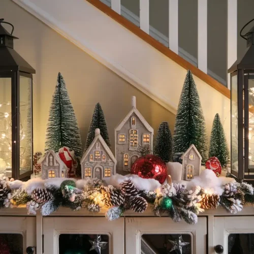 12 Christmas Entryway Console Decor Ideas