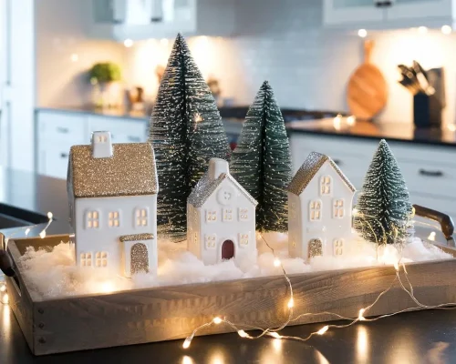 10 Ways to Decorate your Kitchen Island for Christmas