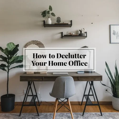 How to Declutter Your Home Office