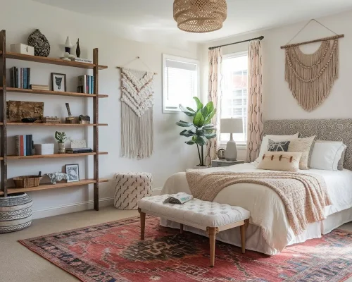 20 Earthy Boho Bedroom Decor Ideas