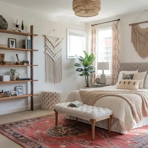 20 Earthy Boho Bedroom Decor Ideas