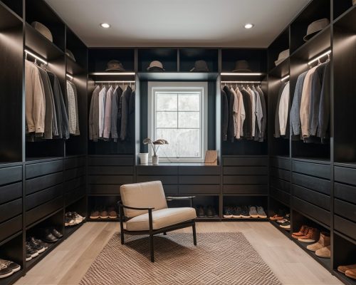 30 Sleek Black Closets for Men