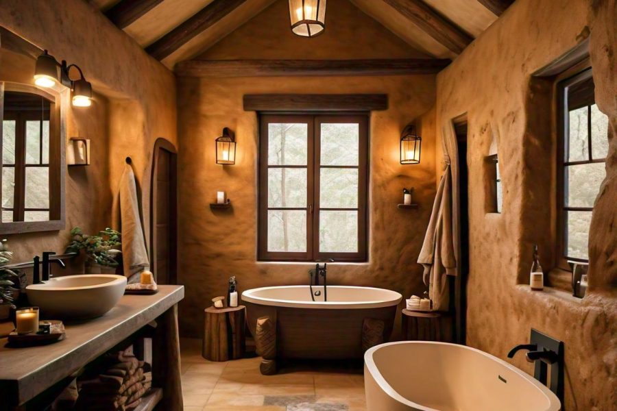 rustic bathroom