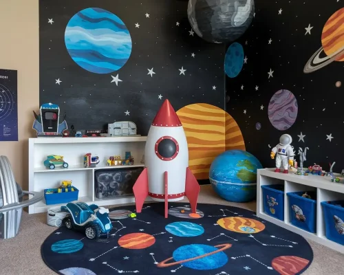 Space Theme Kids Playroom