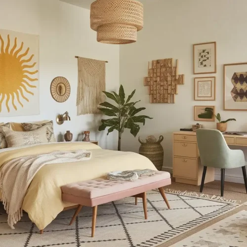 Boho Teen Bedroom Ideas: Sunshine Yellow