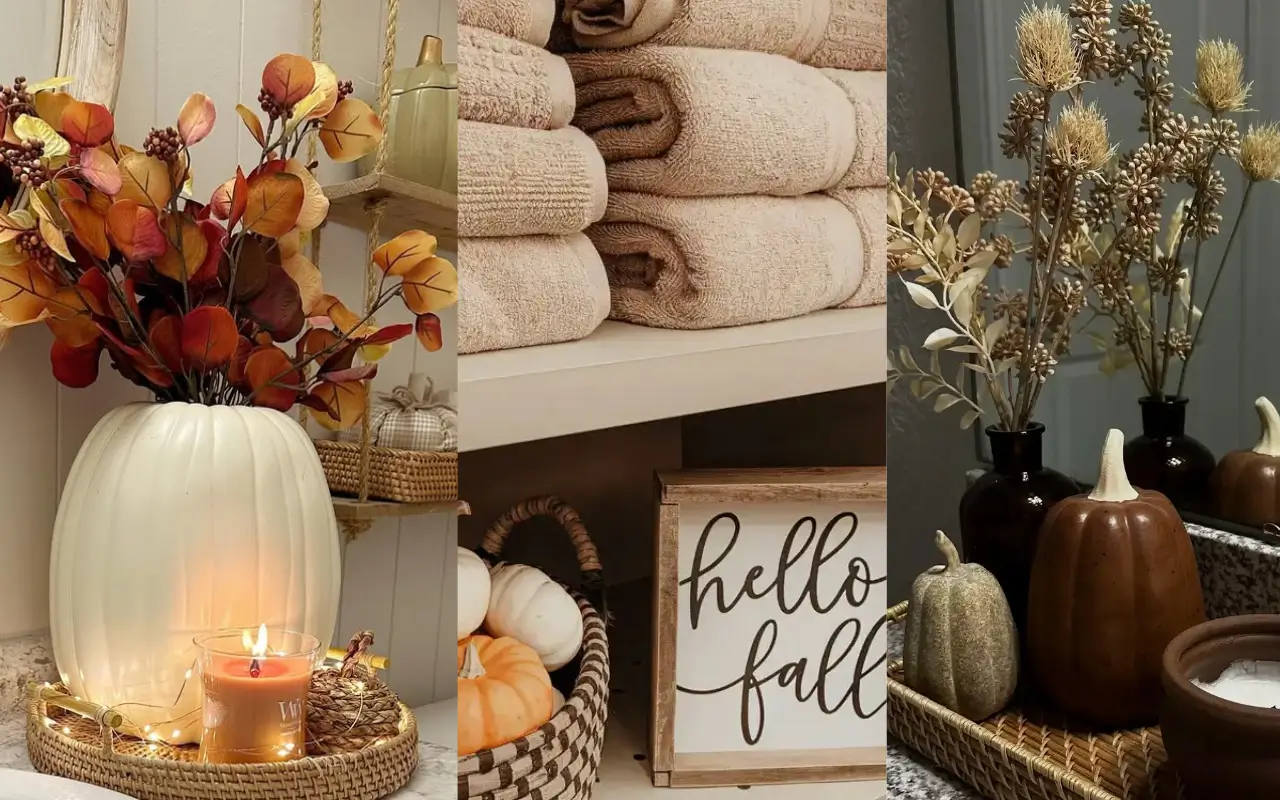 Cozy Fall Bathroom Decor Ideas