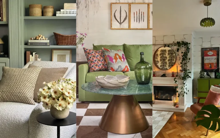 10 Stunning Neutral and Green Living Room Ideas
