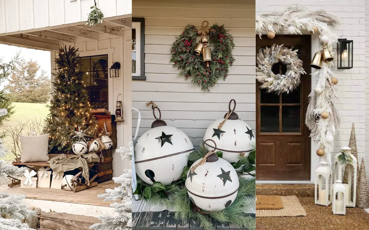 Ditch the Bold Colors for Neutral Christmas Porch Decor This Season